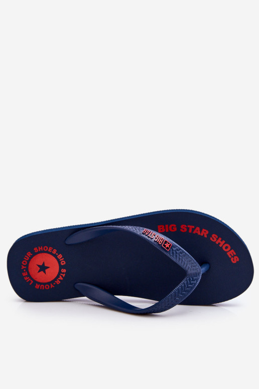 Vyriškos šlepetės Big Star LL174424 Tamsiai...