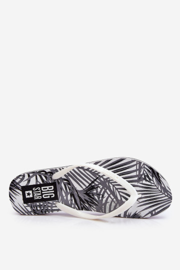 Madingi moteriški šlepetės Big Star LL274818 balta 2