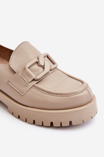 Madingi odiniai batai smėlio spalvos Rayhan 2