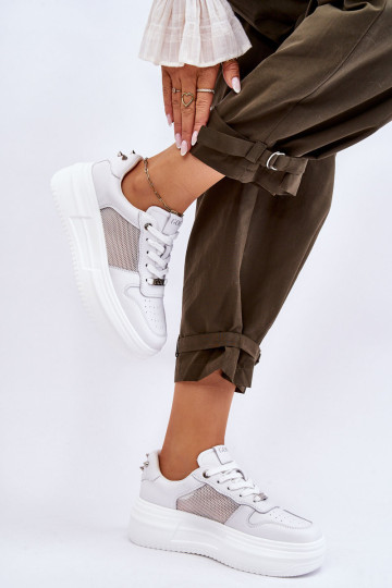 Moteriški klasikiniai sportiniai bateliai GOE LL2N4060 Balta