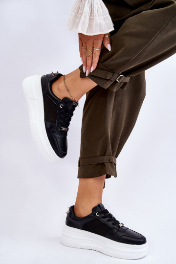 Moteriški klasikiniai sportiniai bateliai GOE LL2N4061 juodi