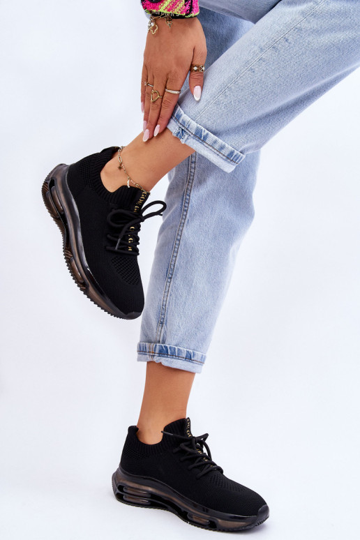 Moteriški batai su kojinėmis GOE JJ2N4080 juodi