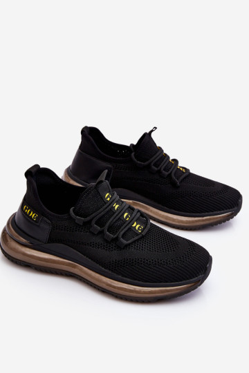 Užsegami vyriški sportiniai bateliai GOE LL1N4024 Juodi