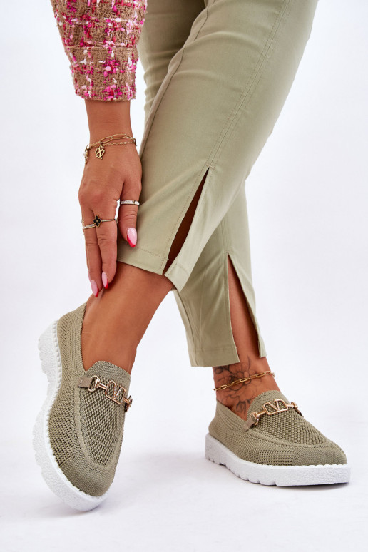 Moteriški sportbačiai su puošmena Green Alena