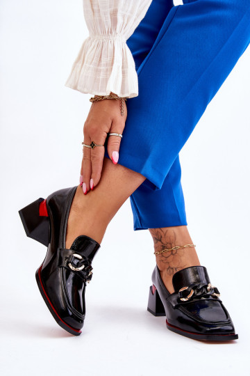 Patogūs žemakulniai aukštakulniai juodos spalvos Valenti