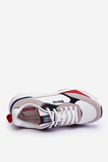 Vyriški sportiniai bateliai Memory Foam Big Star LL174235 balta ir pilka