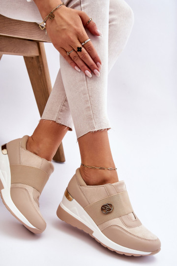 Moteriški sportiniai bateliai smėlio spalvos Jonas