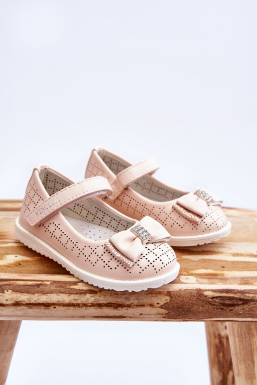 Vaikiškos balerinos su lipnia juostele Pink Halle