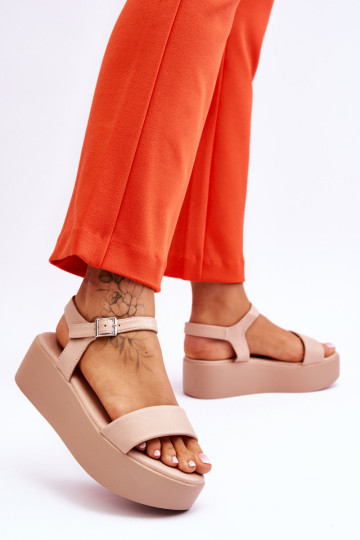 Moteriški sandalai ant didžiulės platformos nuogas dėklas 2