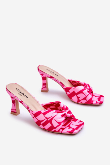 Madingi aukštakulniai su raštu Pink Floria 2