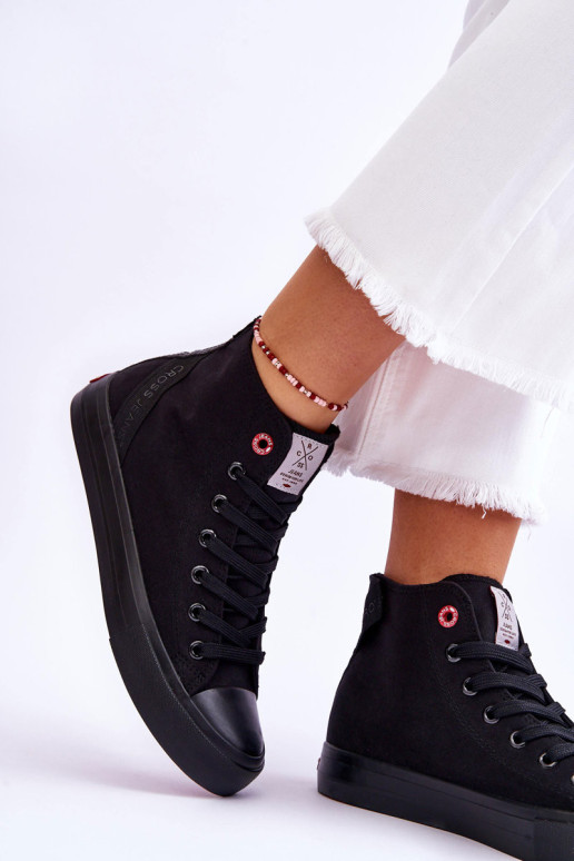 Moteriški klasikiniai aukšti sportbačiai Cross...