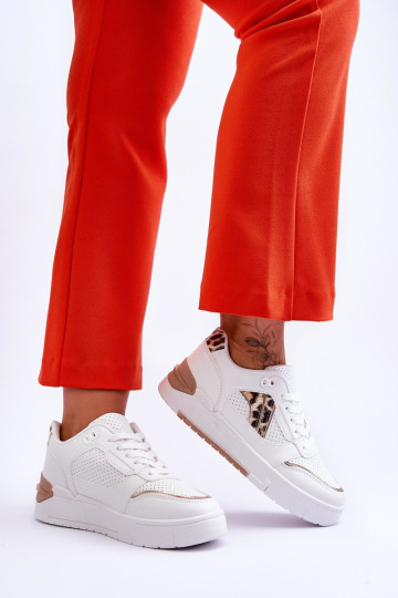 Moteriški leopardo sportiniai batai, balti Nancey 2