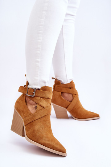 Moteriški zomšiniai kaubojiški batai Camel Dennise 2