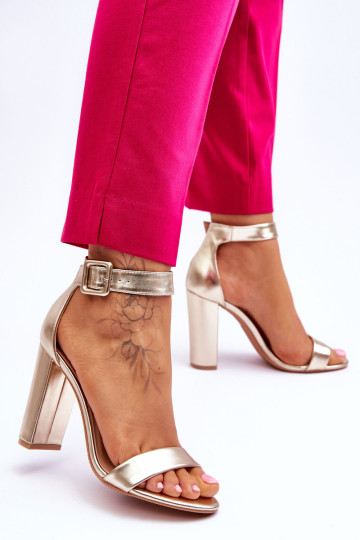 Auksinės auksinės spalvos basutės Georgina 2