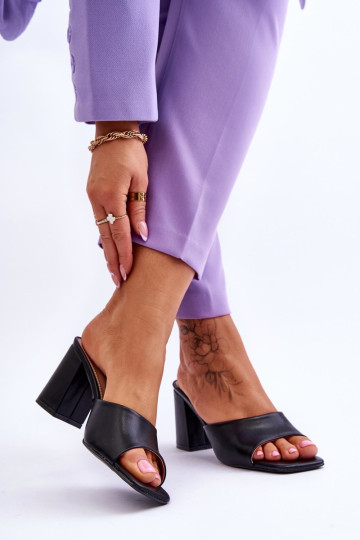 Moteriškos s klasikinės šlepetės juodos Loara 2