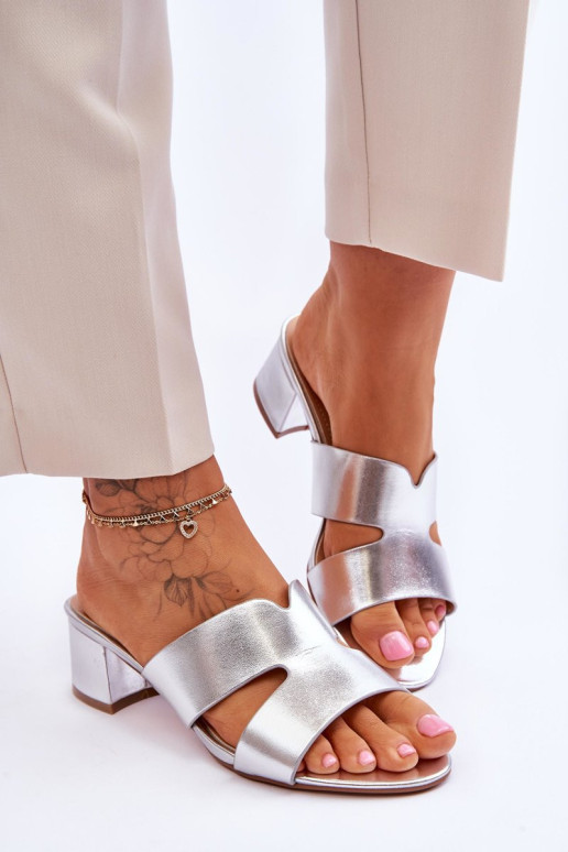 Klasikiniai žemakulniai sandalai Silver Miley