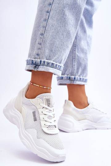 Moteriški audiniai sportiniai batai Memory Foam System Big Star LL274A064 Balta