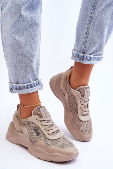 Moteriški audiniai sportiniai batai su Memory Foam System Big Star LL274A066 Beige