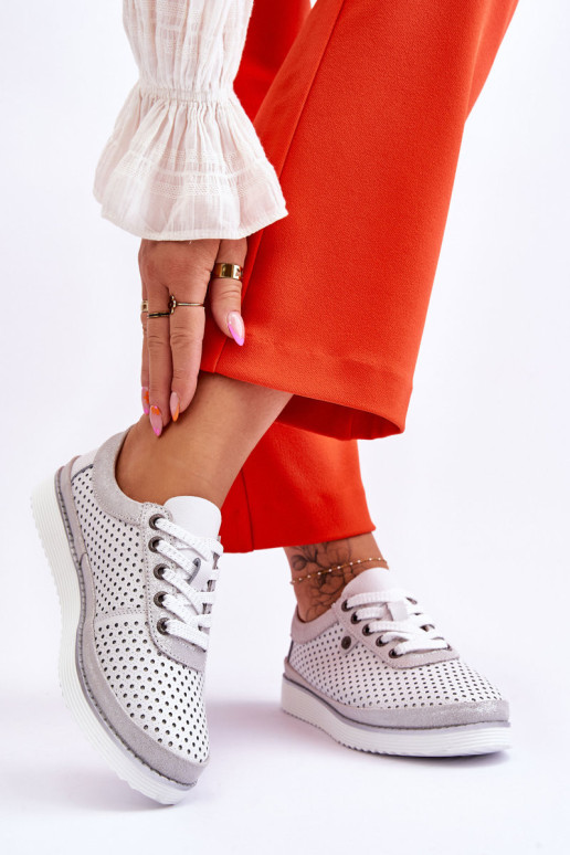 Madingi odiniai ažūriniai sportiniai batai...