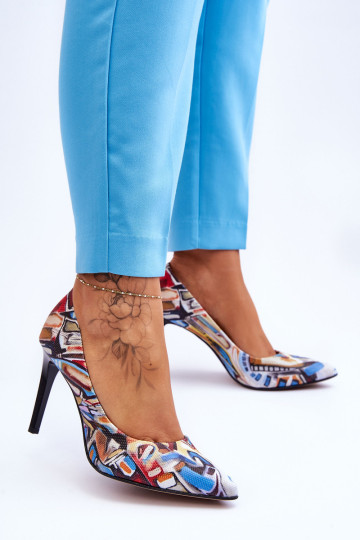 Madingi odiniai aukštakulniai Lewski batai 2659 juodai... 2