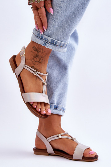 Moteriškos plokščios basutės S.Barski KV-541-120 Auksinis 2