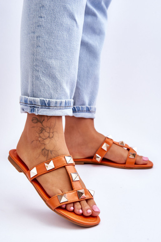 Moteriškos šlepetės su didelėmis smeigėmis,...