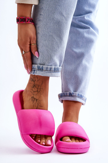 Moteriškos lengvos putplasčio šlepetės Fuchsia Milton