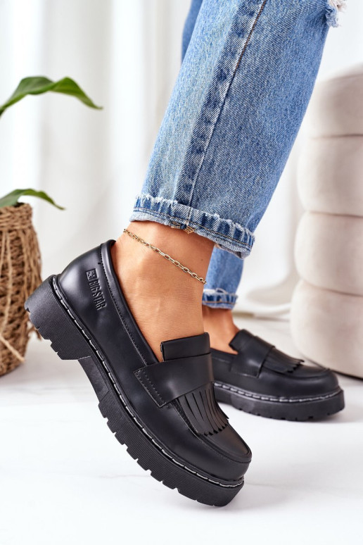 Odiniai loaferiai Big Star II274100 juodi