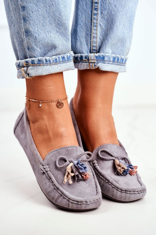 Moteriškos zomšos 20PB35-2003 pilka Donna Mia