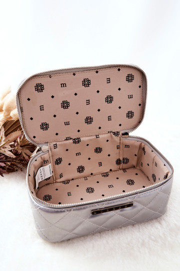 Dygsniuotas kosmetikos krepšys Monnari CSM0030-022 Sidabras