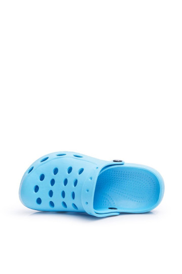 Moteriškos mėlynos spalvos putplasčio EVA šlepetės