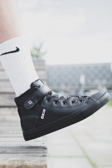 Vyriški „Big Star“ šilti sportbačiai, juodi Y174020FW