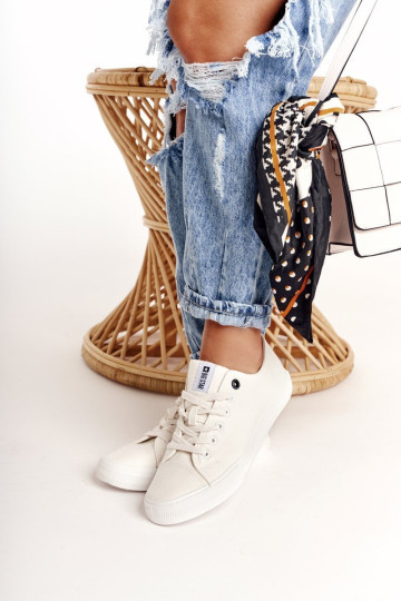 Moteriški žemi sportbačiai Big Star DD274451 balti 2