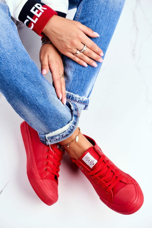 Moteriški sportbačiai Cross Jeans Red DD2R4032