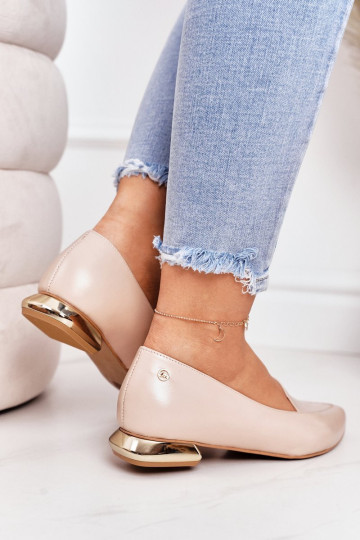 Loafers ant auksinių aukštakulnių Laura Messi 2013 Smėlio...