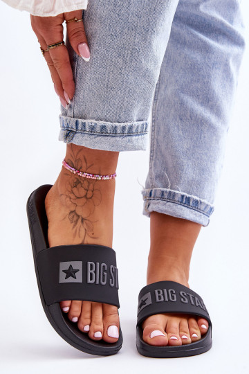 Moteriškos šlepetės Big Star FF274A200 juodos 2