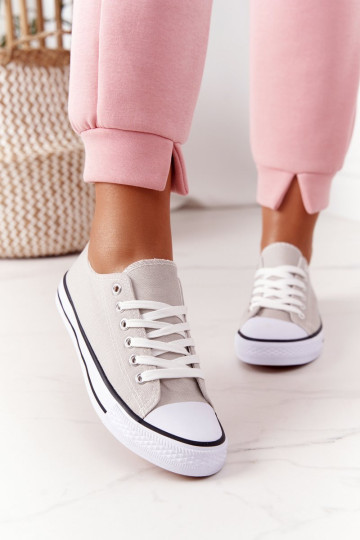 Moteriški klasikiniai sportbačiai pilki Omerta 2