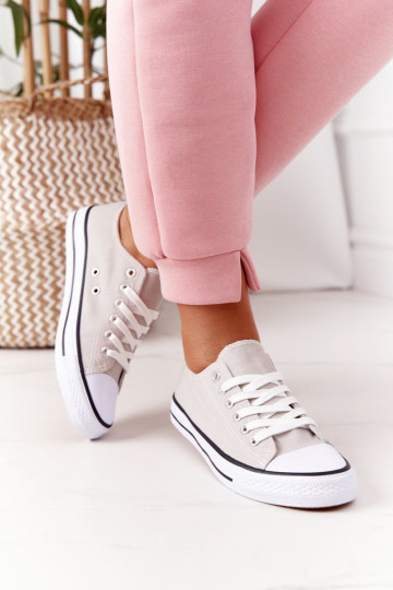 Moteriški klasikiniai sportbačiai pilki Omerta