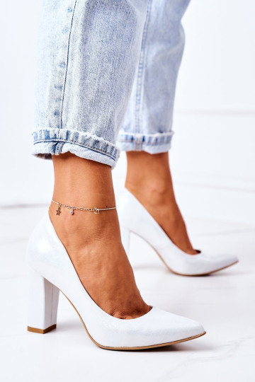 Satin Pumps Lewski Batai 2453 Sidabras 2