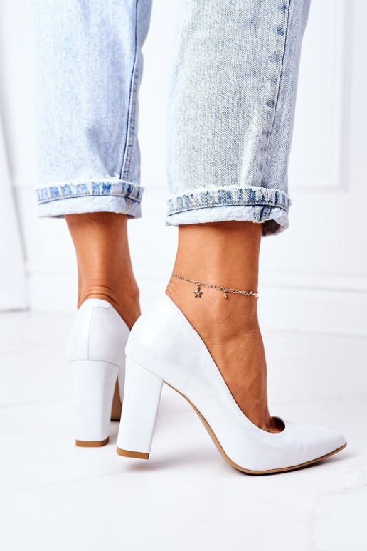 Satin Pumps Lewski Batai 2453 Sidabras