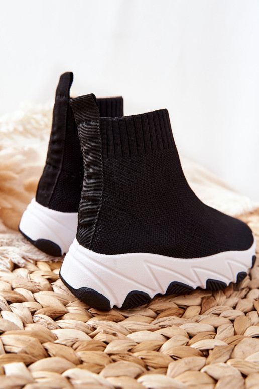 Vaikiški jaunimo sportiniai bateliai Juodi...