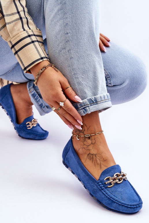 Moteriški zomšiniai batai, mėlyni Sorento