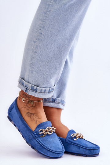 Moteriški zomšiniai batai, mėlyni Sorento 2