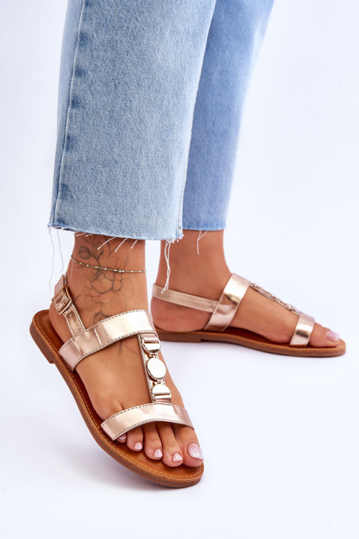 Moteriškos plokščios basutės su dekoratyviniu...