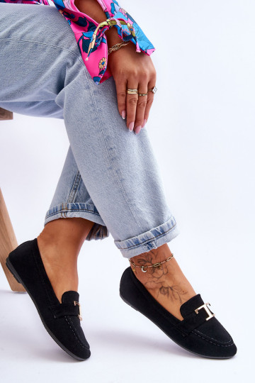 Klasikiniai Slip On Loafers Black Carly