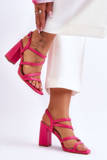 Eko odos aukštakulniai sandalai Fuchsia Florentina