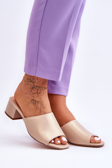 Elegantiškos Smooth Šlepetės Sergio Leone KL317 Smėlio...