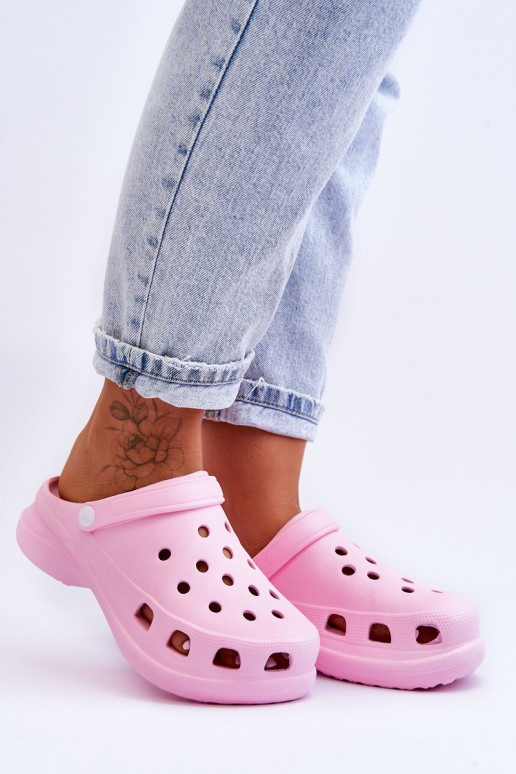 Putplasčio sandalai ant stambaus pado rožinės...