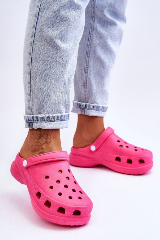 Foam sandalai ant storo pado Tamsiai rožinės...