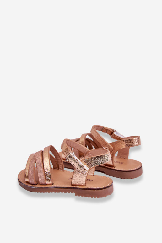 Vaikiški basutės su petnešėlėmis Rose Gold Isla